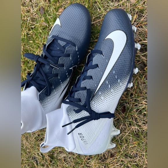 New 15 16 Nike Vapor Untouchable Pro TD 3 Football Cleats Navy Blue - Picture 5 of 13